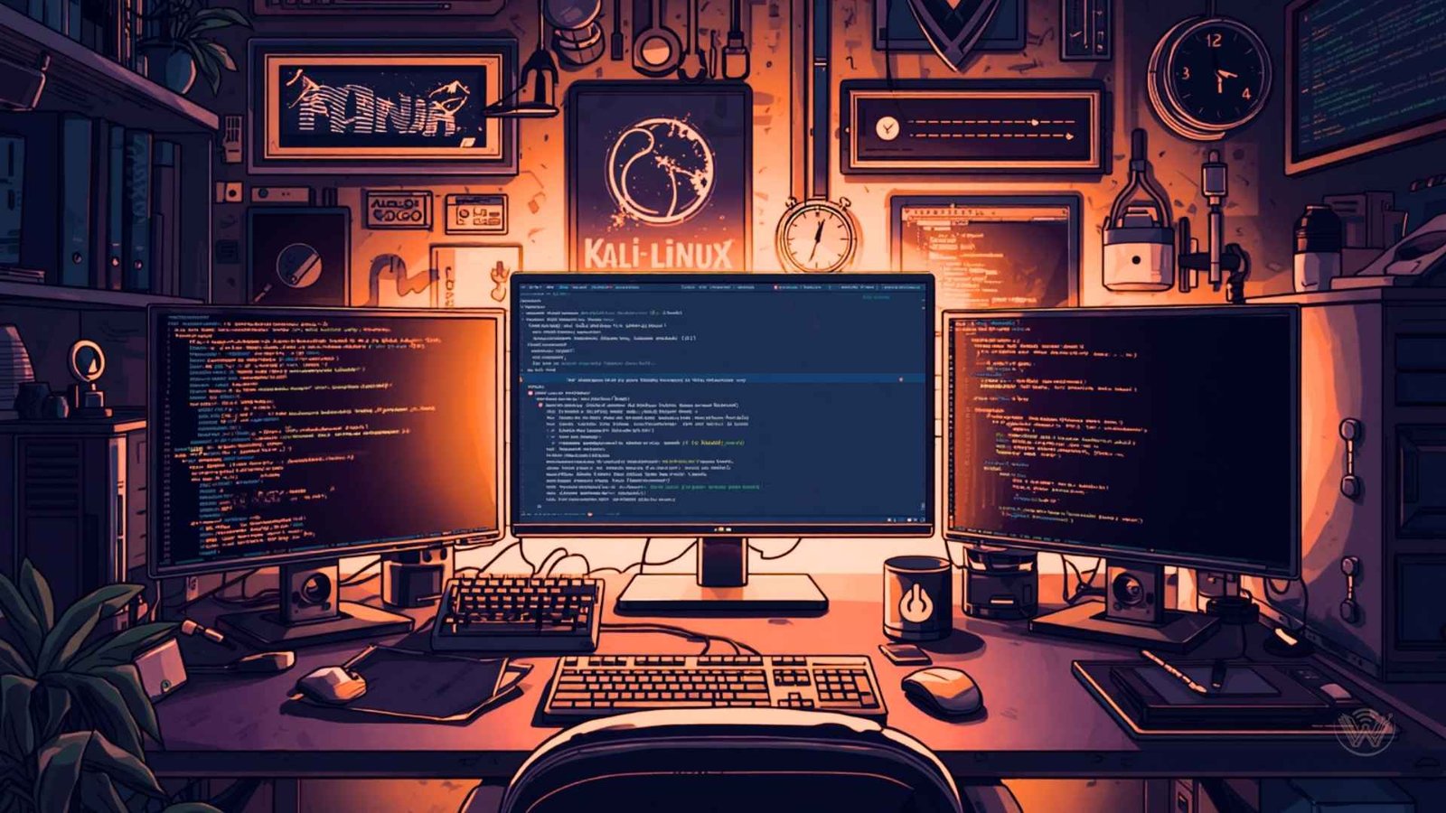 Hacker terminal running Kali Linux for Ethical Hacking, Penetration Testing, Bug Bounty hunting, and White Hat Hacking.