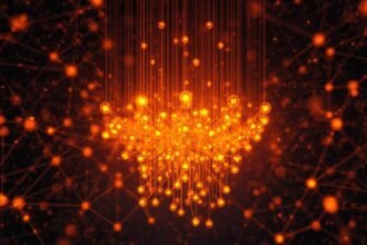 Abstract representation of Emerging Tech, Future Technology, Tech Trends, and Innovation in Quantum Computing.