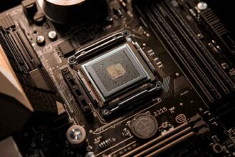 Motherboard and CPU components for Tech Reviews, Computer Hardware, Software Tools, and Operating Systems.