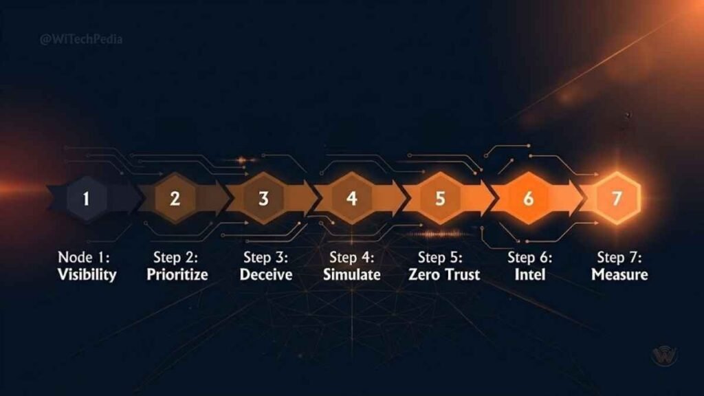 Step-by-step preemptive cybersecurity implementation roadmap from asset visibility to continuous iteration