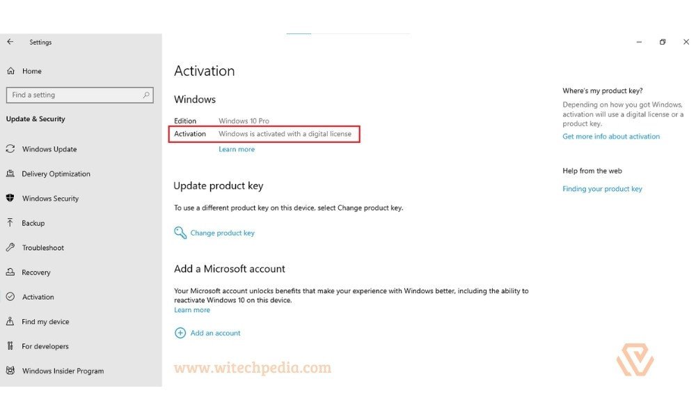 Legal ways to activate Windows 10 for free with digital license