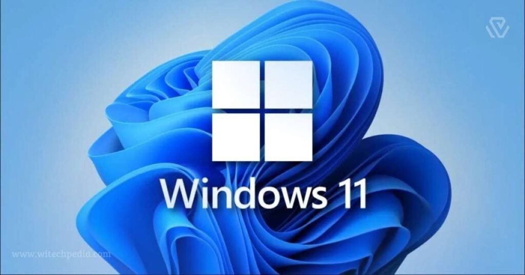 Official Windows 11 logo on a blue background for a guide on how to install Windows 11 for free.