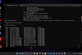 A Professional Display Of A Windows Command Prompt Terminal Window Showing Essential Cmd Commands For Troubleshooting.