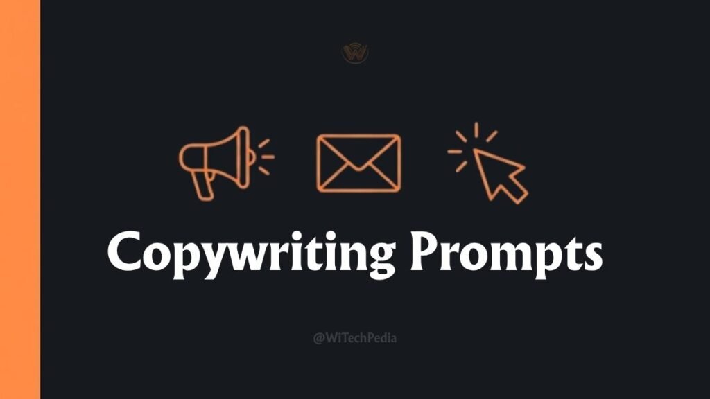 Section banner for Claude AI copywriting prompts including landing pages and emails