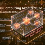 A High-Level Technical Diagram Illustrating A Serverless Computing Architecture Using A Faas (Function As A Service) Execution Model.