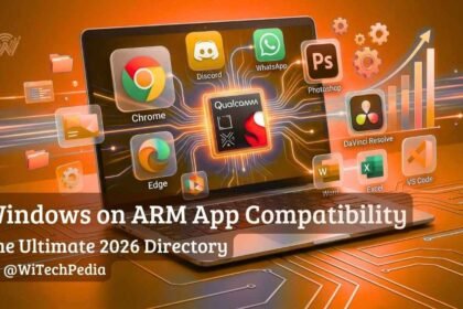 Complete guide to Windows on ARM app compatibility, showcasing Copilot+ PC native apps running on a Snapdragon X2 processor.