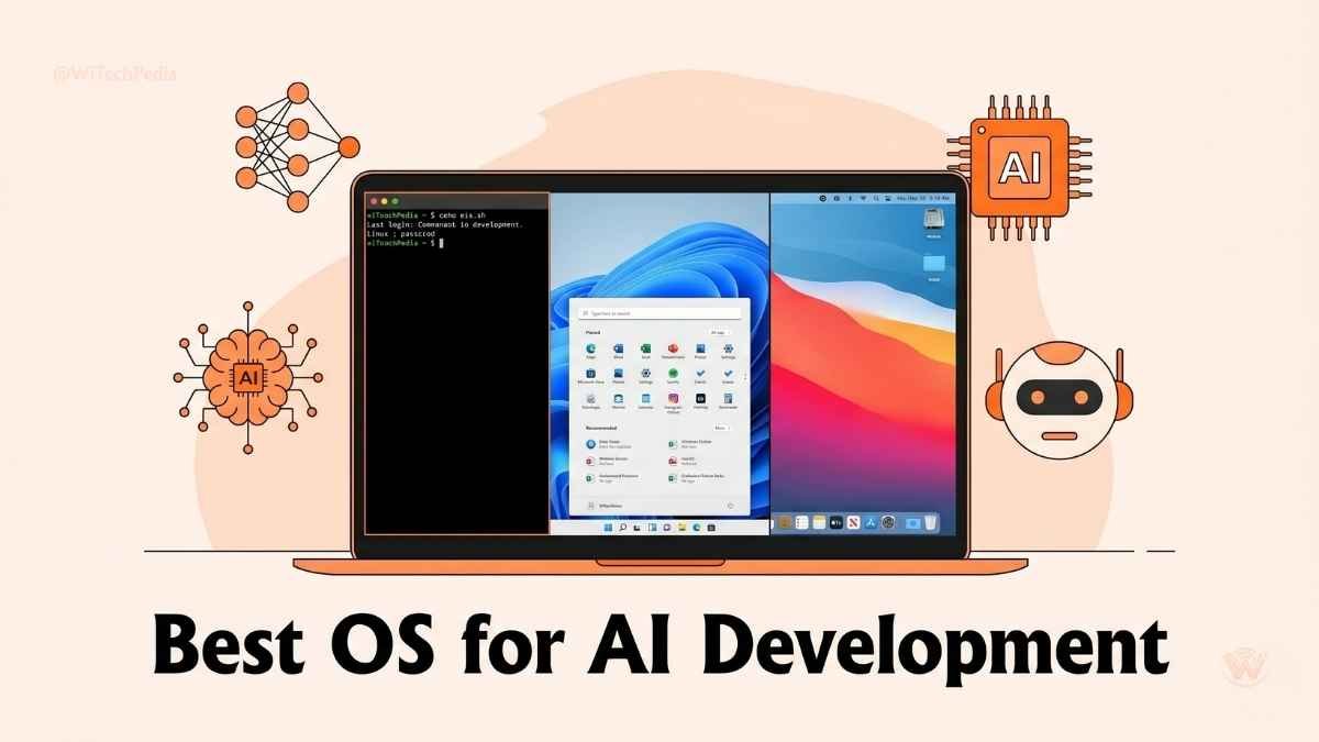 Hero image showing best OS for AI development