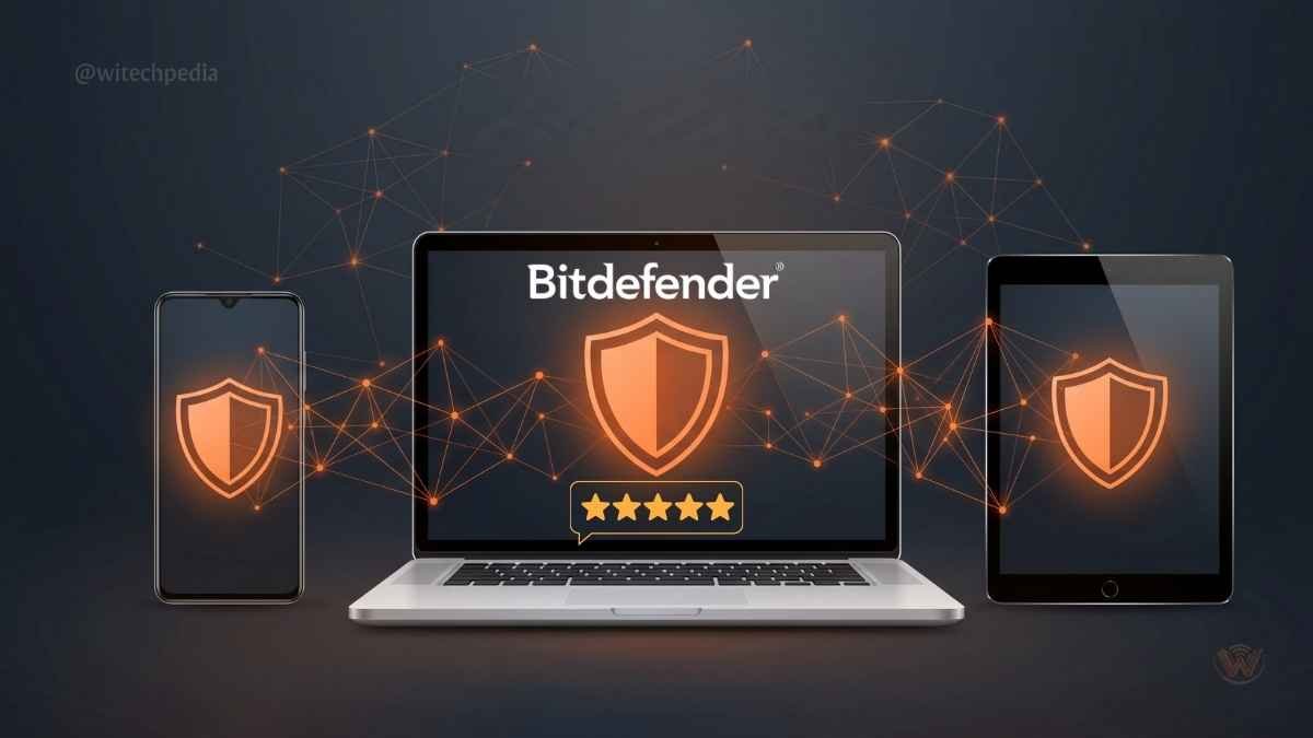 Bitdefender Total Security image showing multi-device protection.