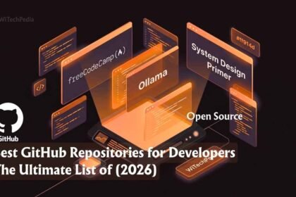 Tech illustration showcasing a list of the best GitHub repositories for developers in 2026.