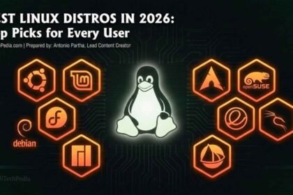 Best Linux distros 2026 — collage of terminal screens and distro logos on dark background