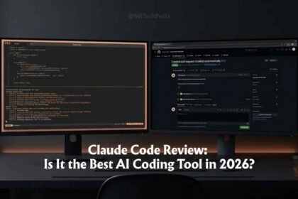Claude Code review — Anthropic's agentic AI coding assistant running in a terminal on a dark developer workstation