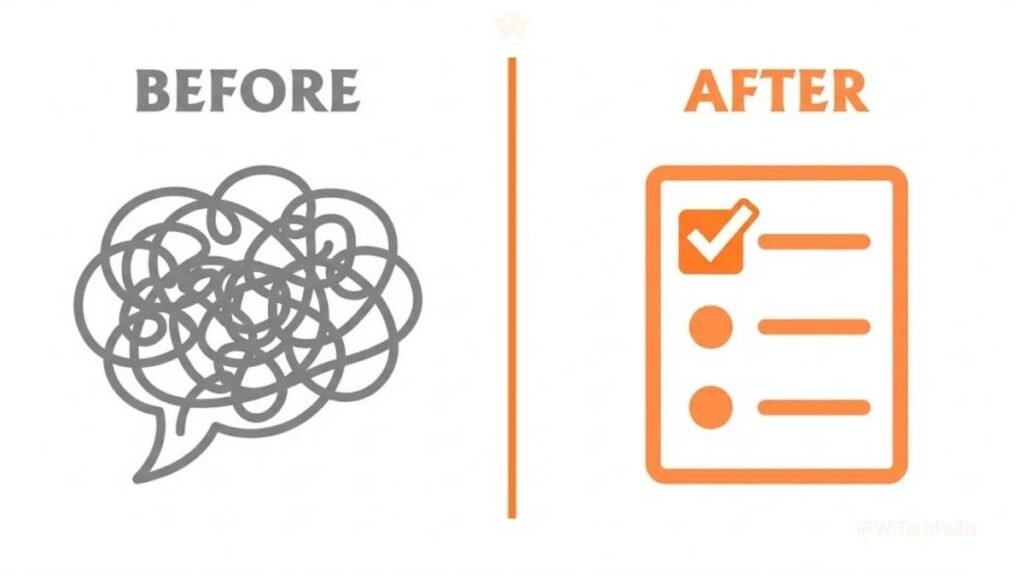 Before and after comparison of common prompt engineering mistakes and fixes